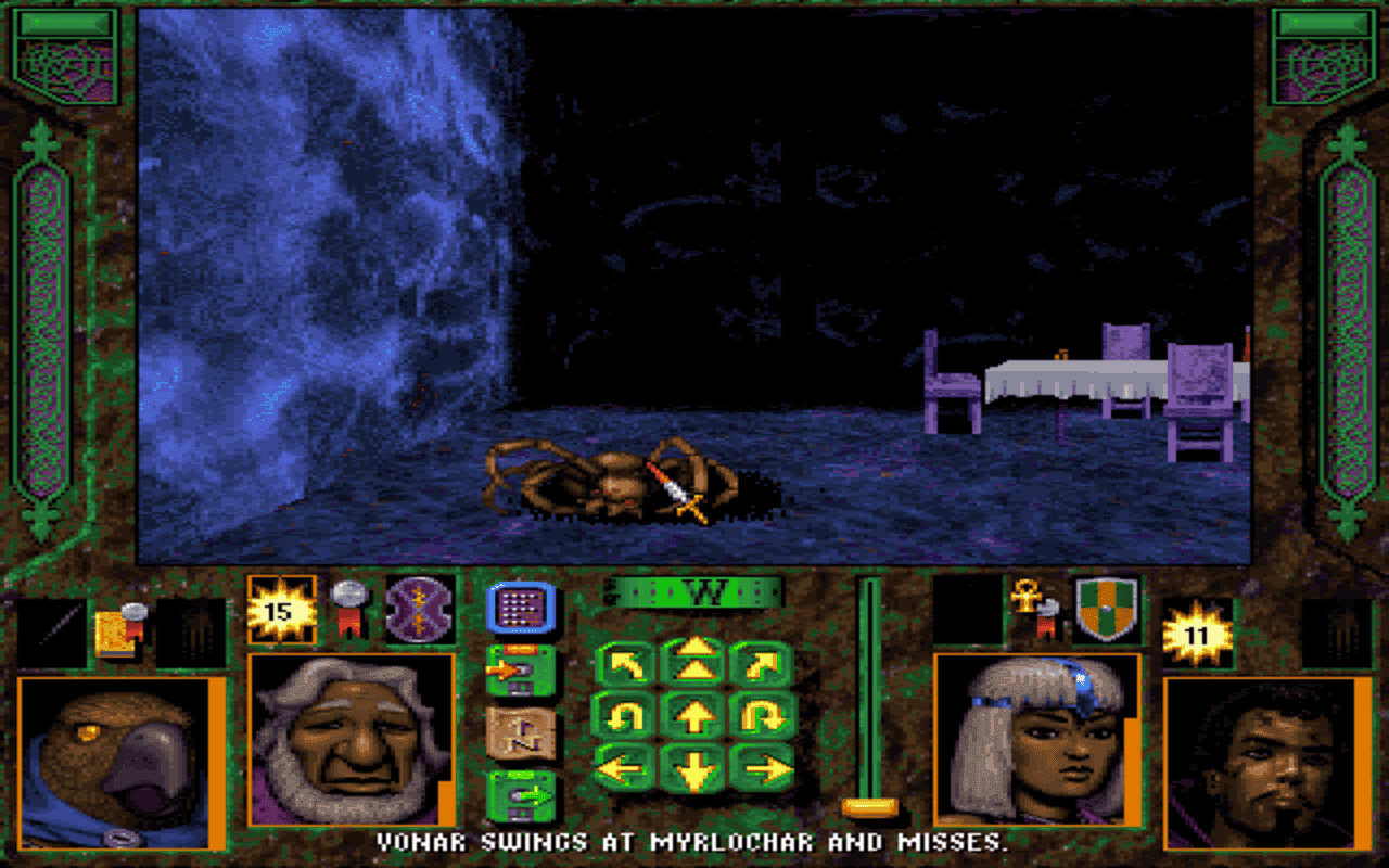 Gameplay screen of Menzoberranzan (2/8) Gameplay screen of Menzoberranzan (2/8)