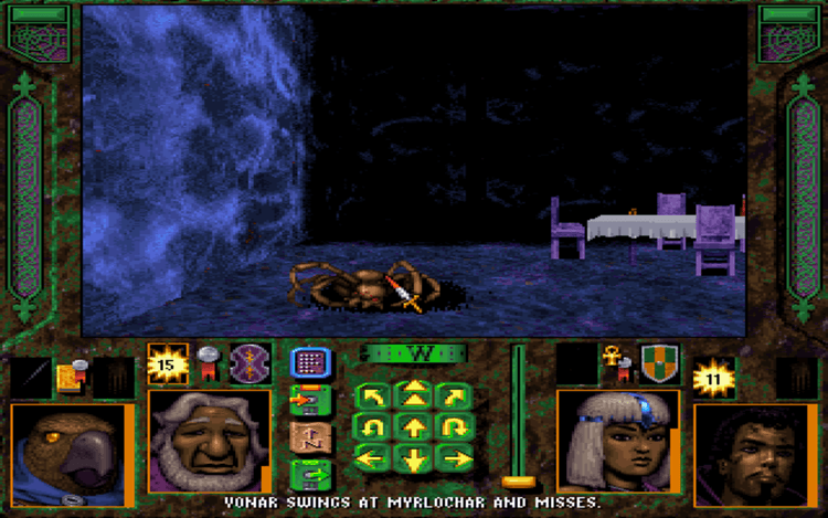 Gameplay screen of Menzoberranzan (2/8) Gameplay screen of Menzoberranzan (2/8)