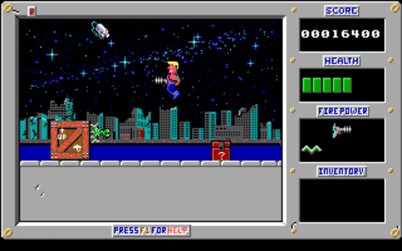 Gameplay screen of Duke Nukum: Episode 1 - Shrapnel City (5/8) Gameplay screen of Duke Nukum: Episode 1 - Shrapnel City (5/8)