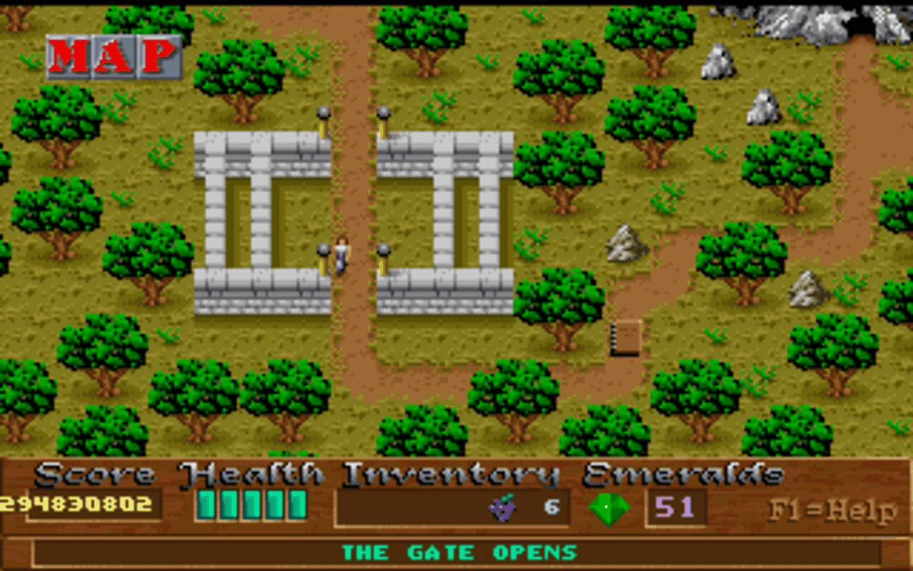 Gameplay screen of Xargon (5/8) Gameplay screen of Xargon (5/8)