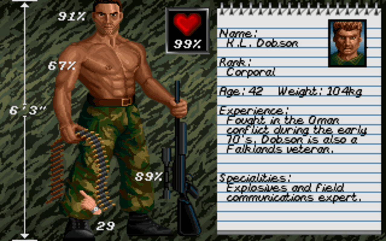 Gameplay screen of Sabre Team (5/8) Gameplay screen of Sabre Team (5/8)