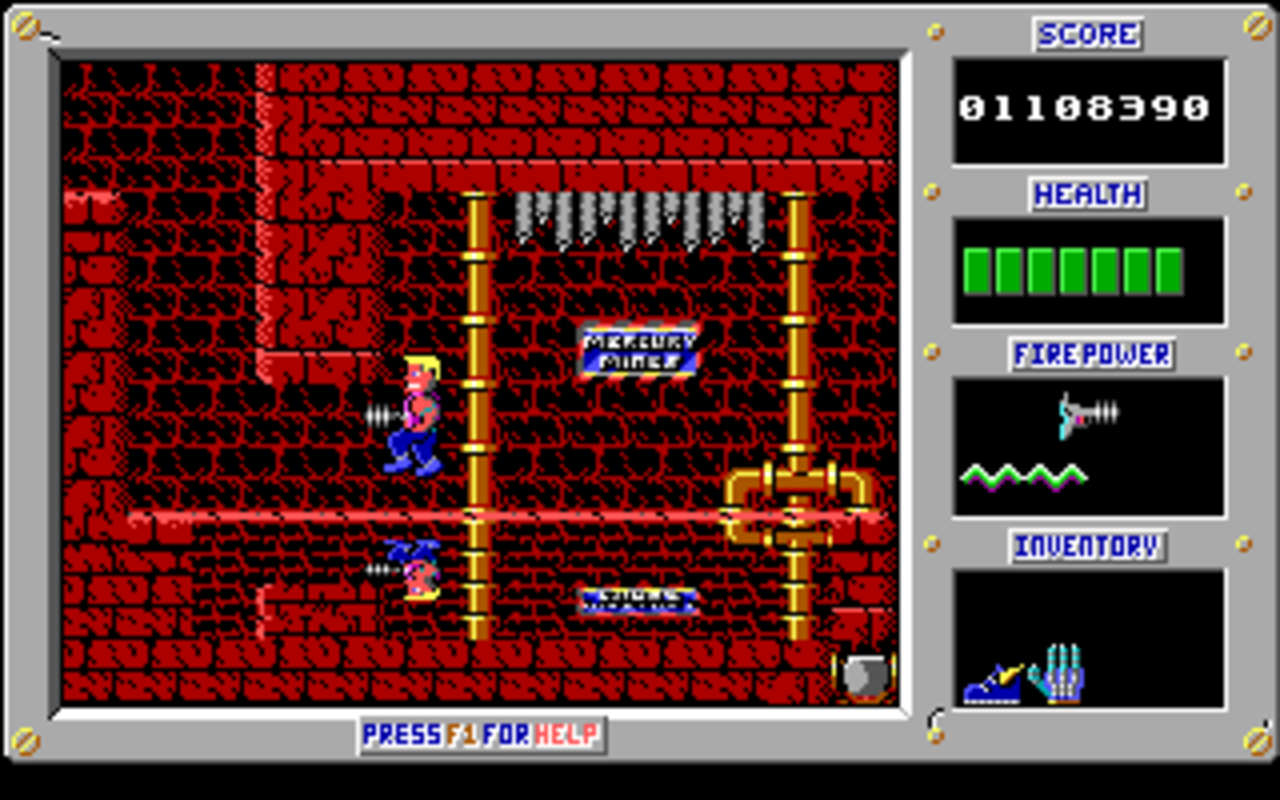 Gameplay screen of Duke Nukum: Episode 1 - Shrapnel City (7/8) Gameplay screen of Duke Nukum: Episode 1 - Shrapnel City (7/8)