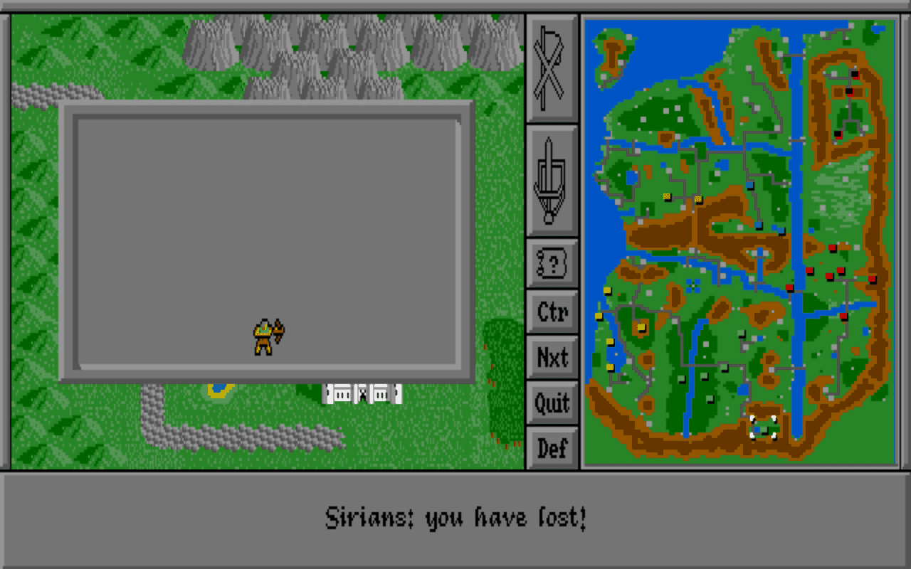 Gameplay screen of Warlords (5/8) Gameplay screen of Warlords (5/8)