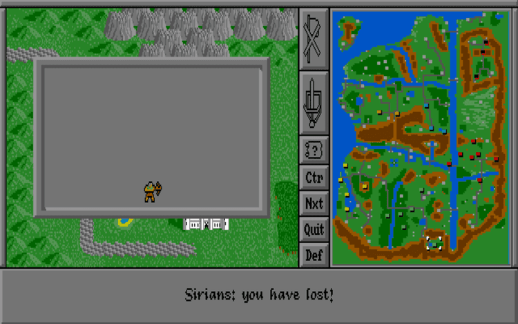 Gameplay screen of Warlords (5/8) Gameplay screen of Warlords (5/8)