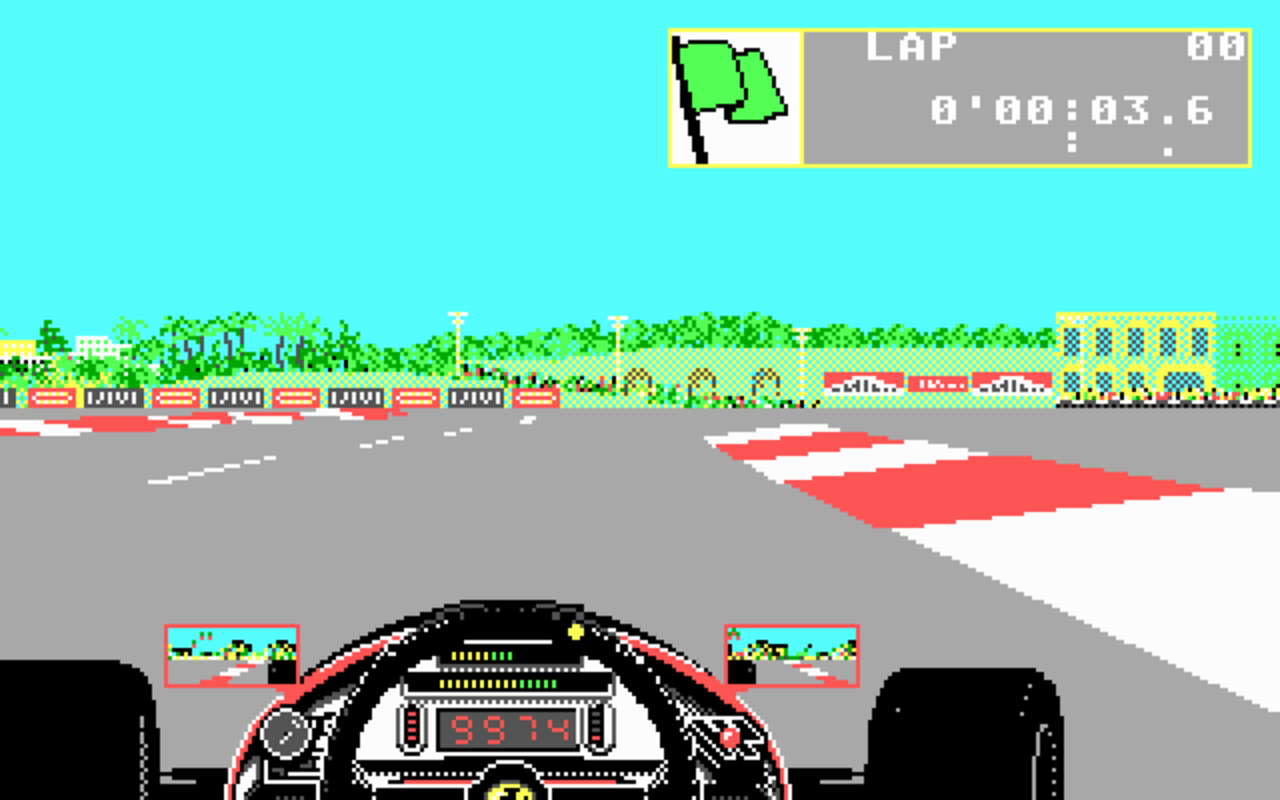Gameplay screen of Ferrari Formula One (3/4) Gameplay screen of Ferrari Formula One (3/4)