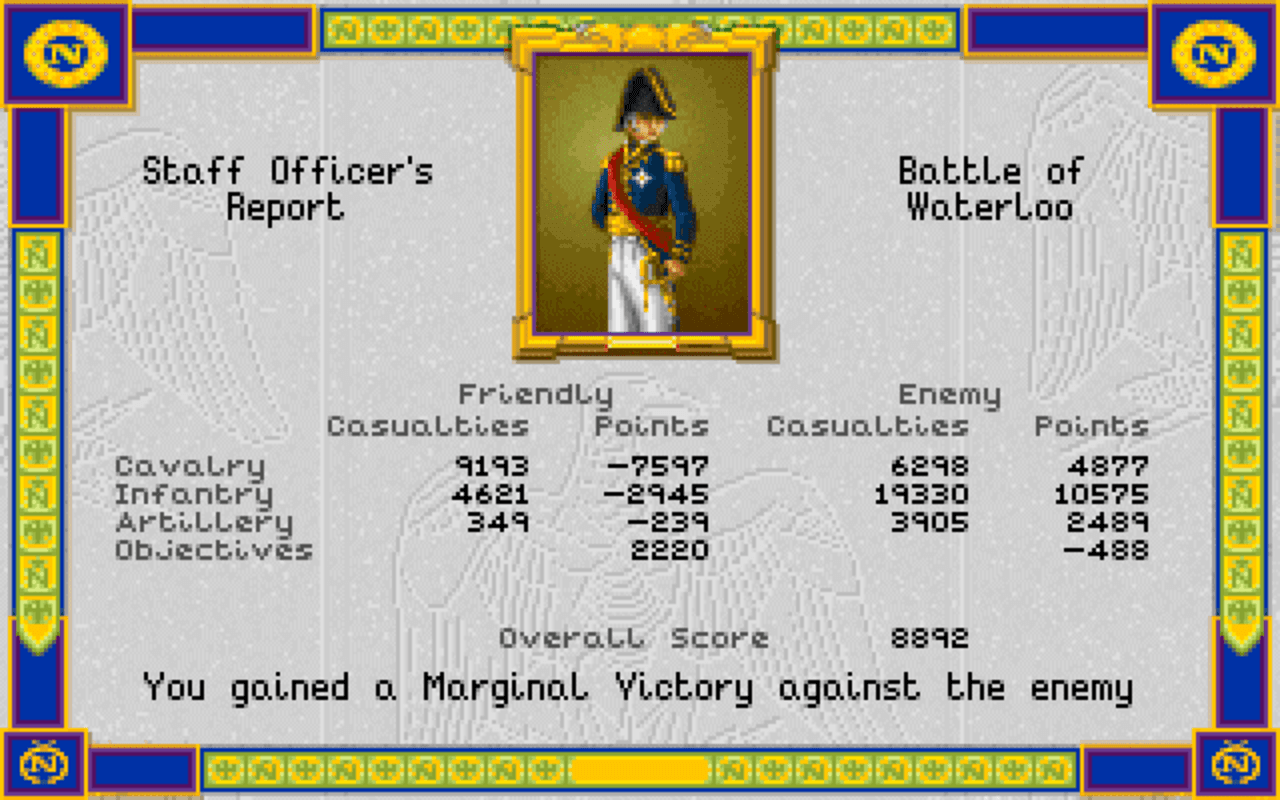 Gameplay screen of Fields of Glory (3/8) Gameplay screen of Fields of Glory (3/8)