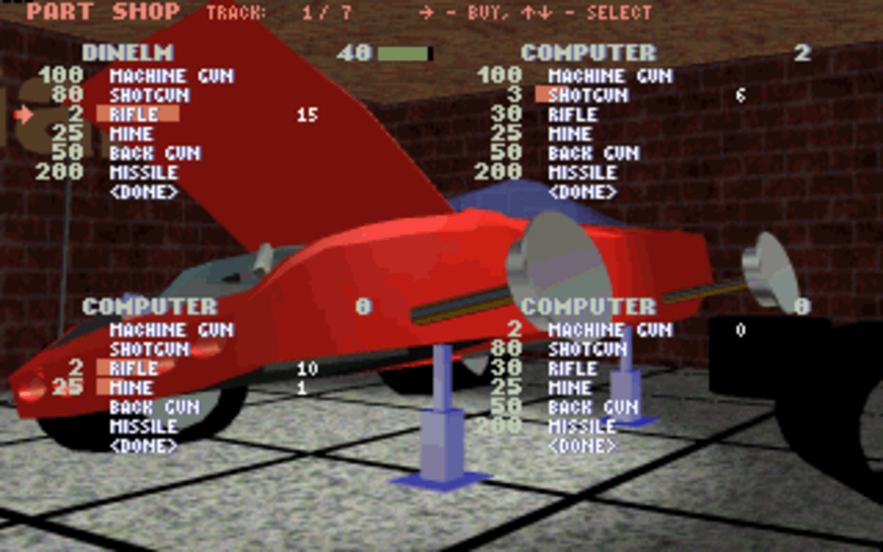 Gameplay screen of Slicks 'n' Slide (1/4) Gameplay screen of Slicks 'n' Slide (1/4)