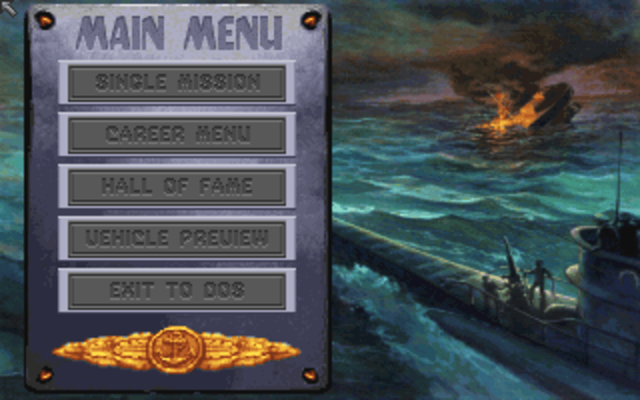 Gameplay screen of Aces of the Deep (1/8) Gameplay screen of Aces of the Deep (1/8)
