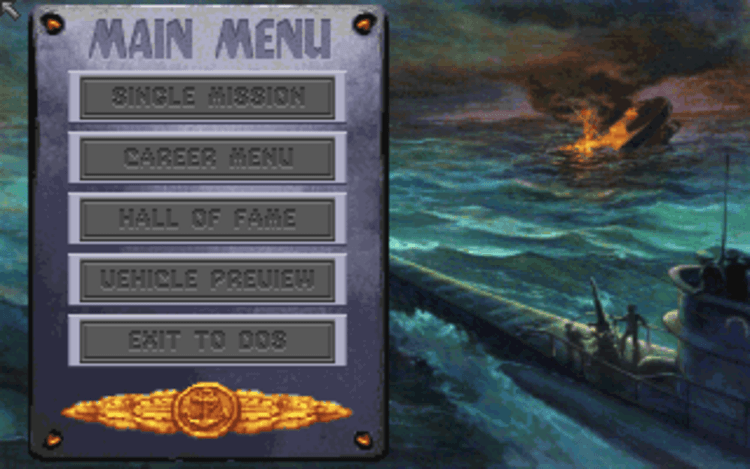 Gameplay screen of Aces of the Deep (1/8) Gameplay screen of Aces of the Deep (1/8)