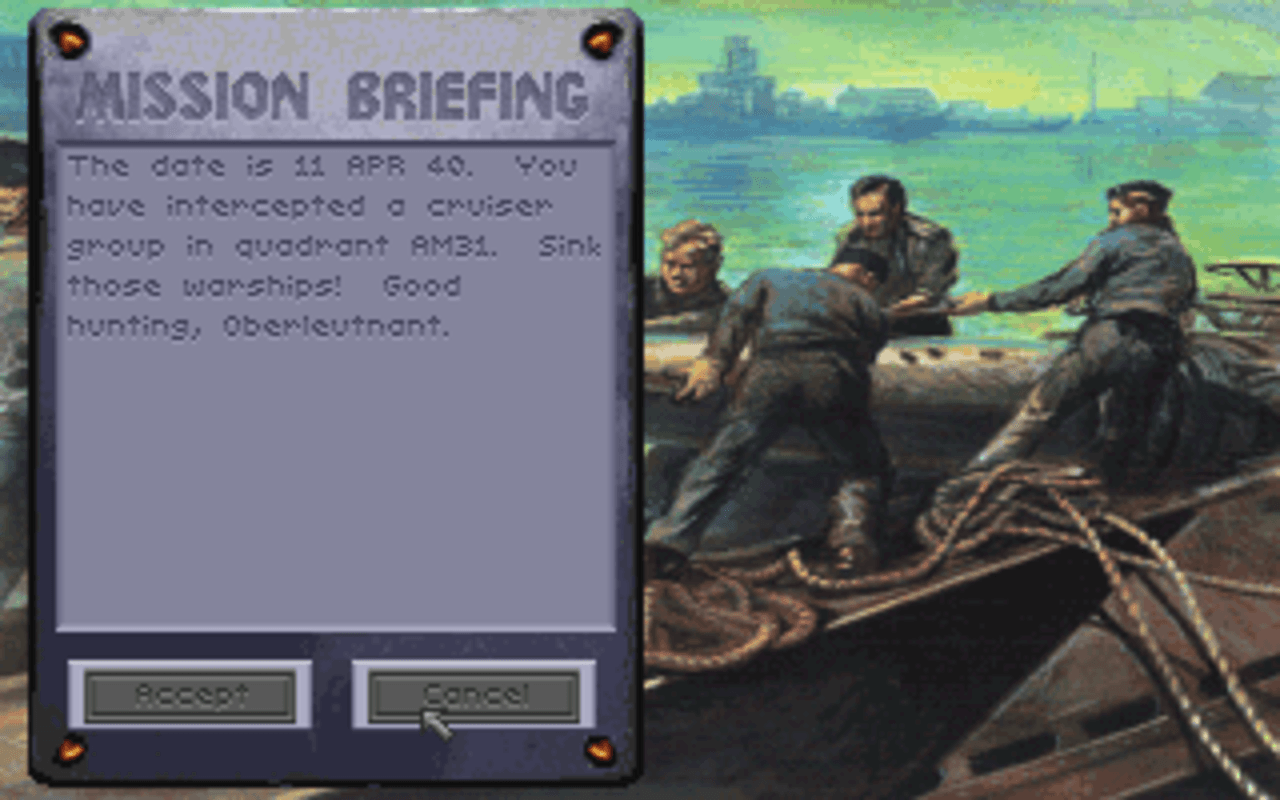 Gameplay screen of Aces of the Deep (2/8) Gameplay screen of Aces of the Deep (2/8)