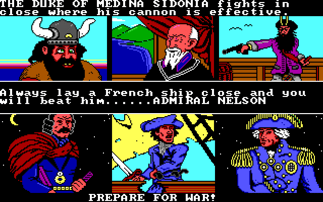 Gameplay screen of The Ancient Art of War at Sea (1/8) Gameplay screen of The Ancient Art of War at Sea (1/8)