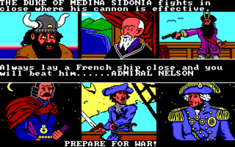 Gameplay screen of The Ancient Art of War at Sea (1/8) Gameplay screen of The Ancient Art of War at Sea (1/8)