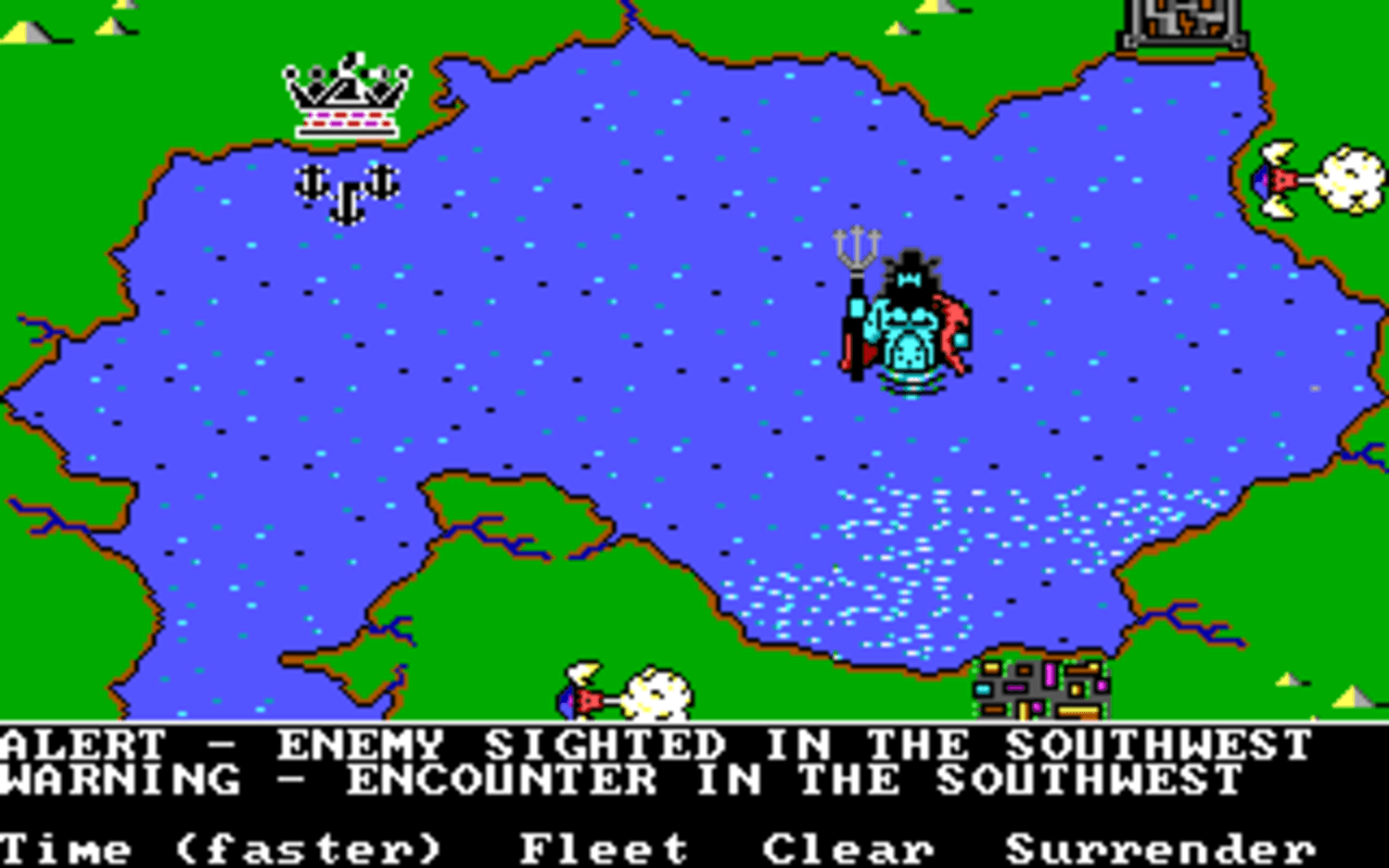 Gameplay screen of The Ancient Art of War at Sea (2/8) Gameplay screen of The Ancient Art of War at Sea (2/8)