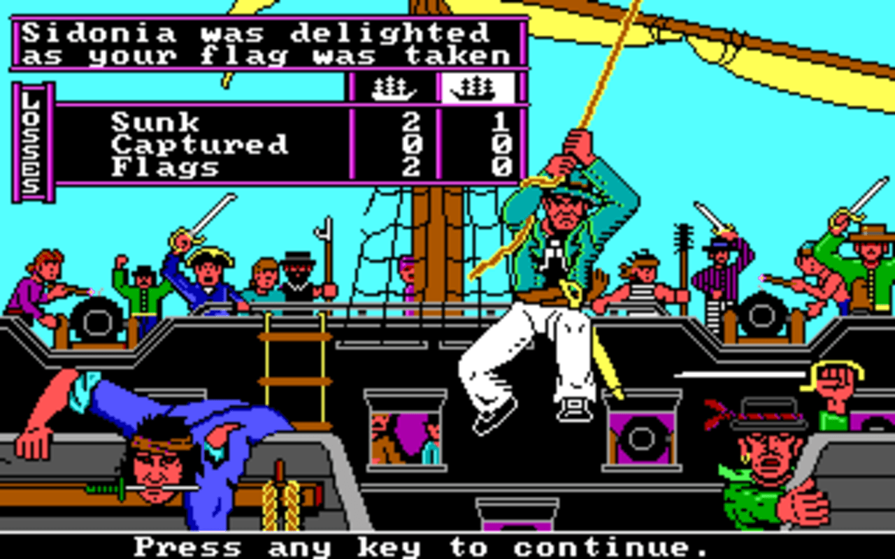 Gameplay screen of The Ancient Art of War at Sea (4/8) Gameplay screen of The Ancient Art of War at Sea (4/8)