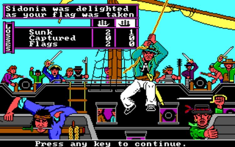 Gameplay screen of The Ancient Art of War at Sea (4/8) Gameplay screen of The Ancient Art of War at Sea (4/8)