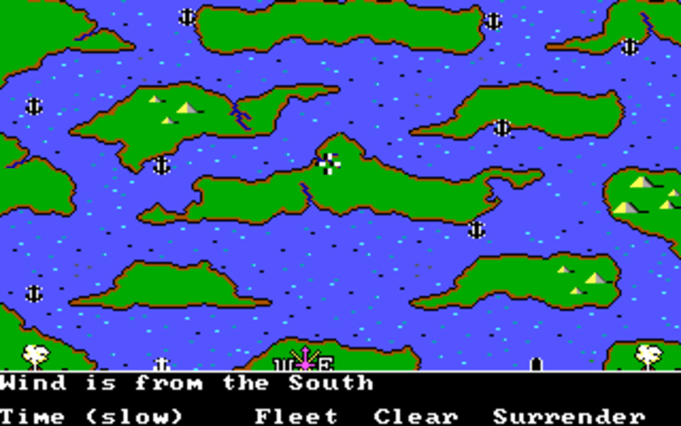 Gameplay screen of The Ancient Art of War at Sea (6/8) Gameplay screen of The Ancient Art of War at Sea (6/8)