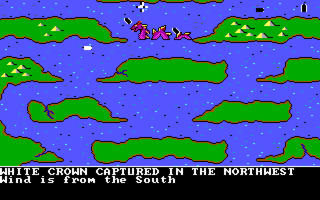 Gameplay screen of The Ancient Art of War at Sea (7/8) Gameplay screen of The Ancient Art of War at Sea (7/8)