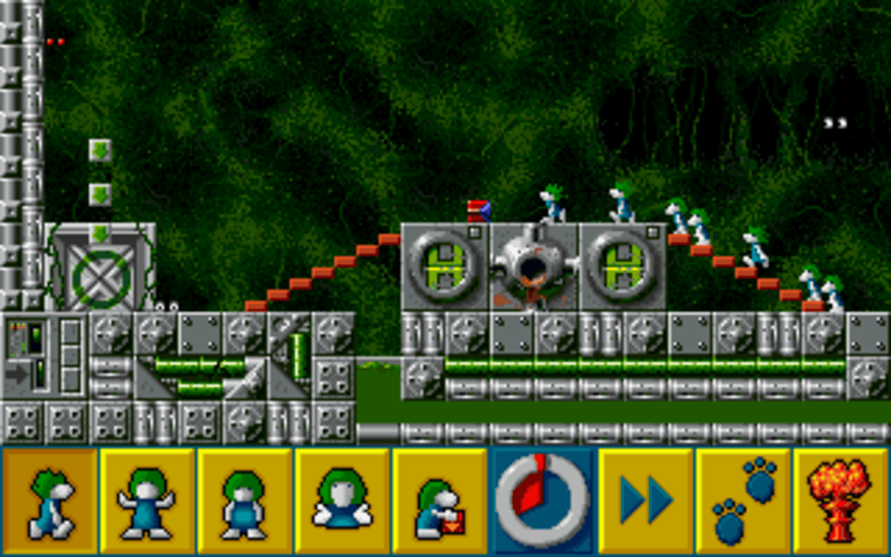Gameplay screen of The Lemmings Chronicles (6/8) Gameplay screen of The Lemmings Chronicles (6/8)