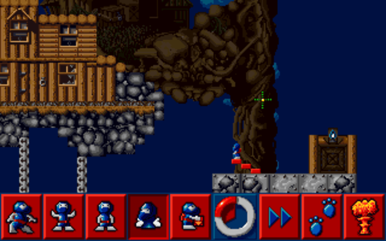 Gameplay screen of The Lemmings Chronicles (8/8) Gameplay screen of The Lemmings Chronicles (8/8)
