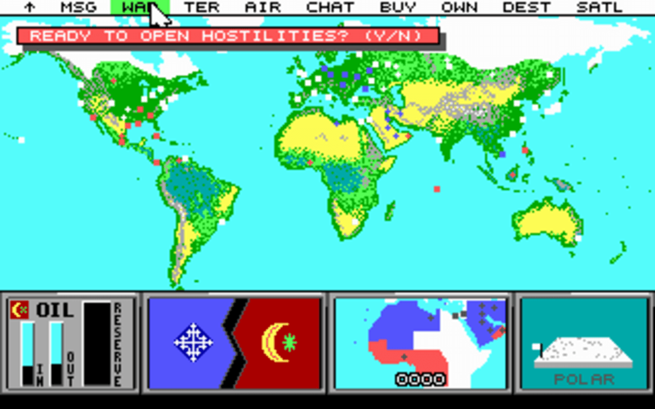 Gameplay screen of Command H.Q. (7/8) Gameplay screen of Command H.Q. (7/8)