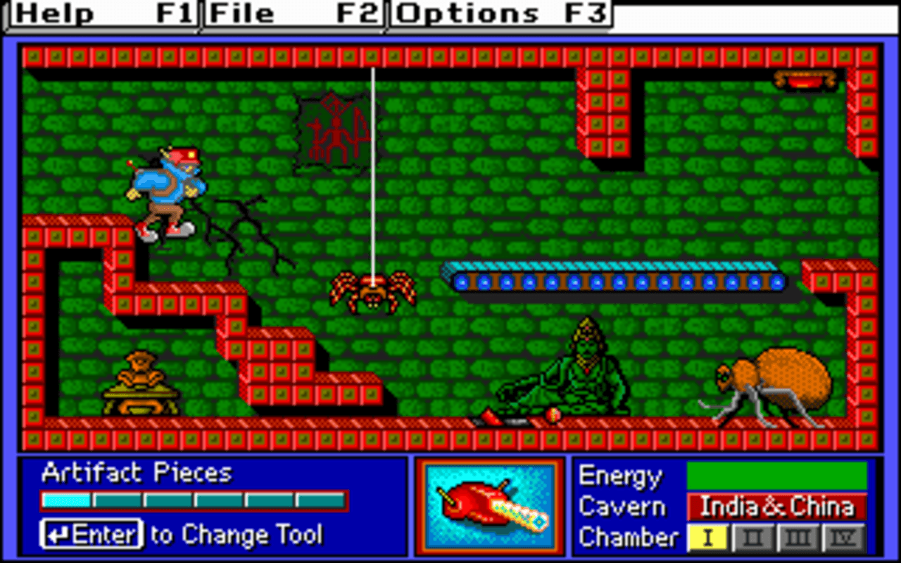 Gameplay screen of Super Solvers: Challenge of the Ancient Empires! (3/8) Gameplay screen of Super Solvers: Challenge of the Ancient Empires! (3/8)