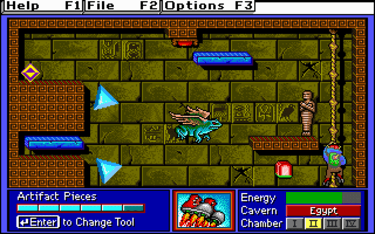 Gameplay screen of Super Solvers: Challenge of the Ancient Empires! (6/8) Gameplay screen of Super Solvers: Challenge of the Ancient Empires! (6/8)