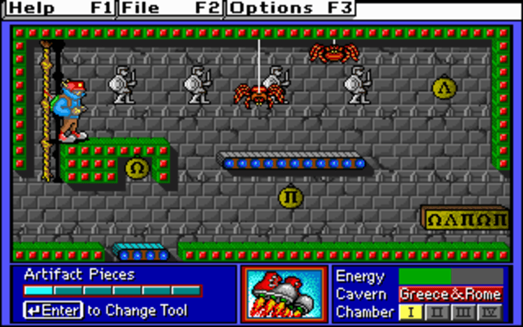 Gameplay screen of Super Solvers: Challenge of the Ancient Empires! (7/8) Gameplay screen of Super Solvers: Challenge of the Ancient Empires! (7/8)