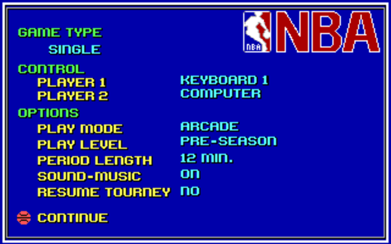 Gameplay screen of Lakers versus Celtics and the NBA Playoffs (1/8) Gameplay screen of Lakers versus Celtics and the NBA Playoffs (1/8)