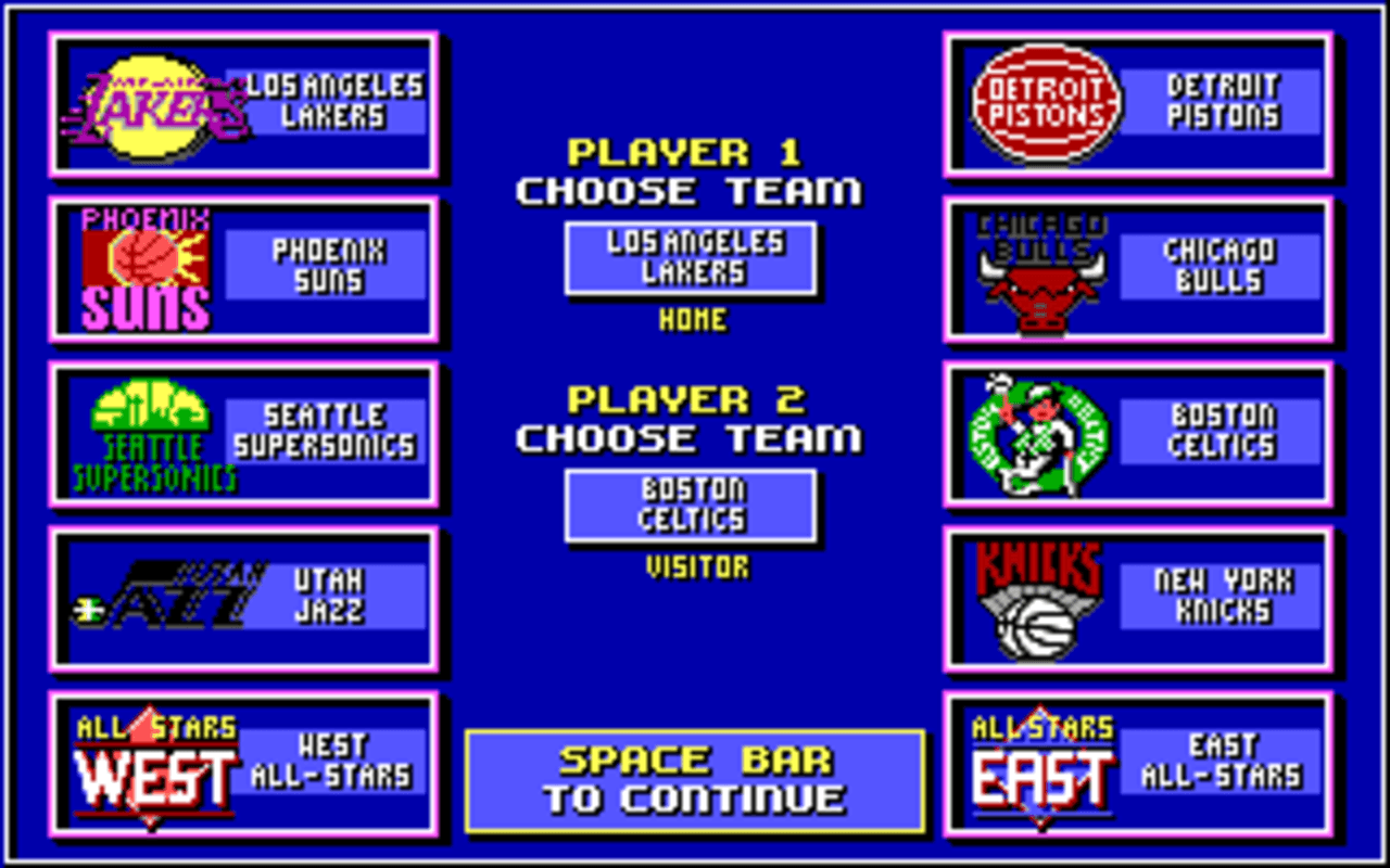 Gameplay screen of Lakers versus Celtics and the NBA Playoffs (2/8) Gameplay screen of Lakers versus Celtics and the NBA Playoffs (2/8)