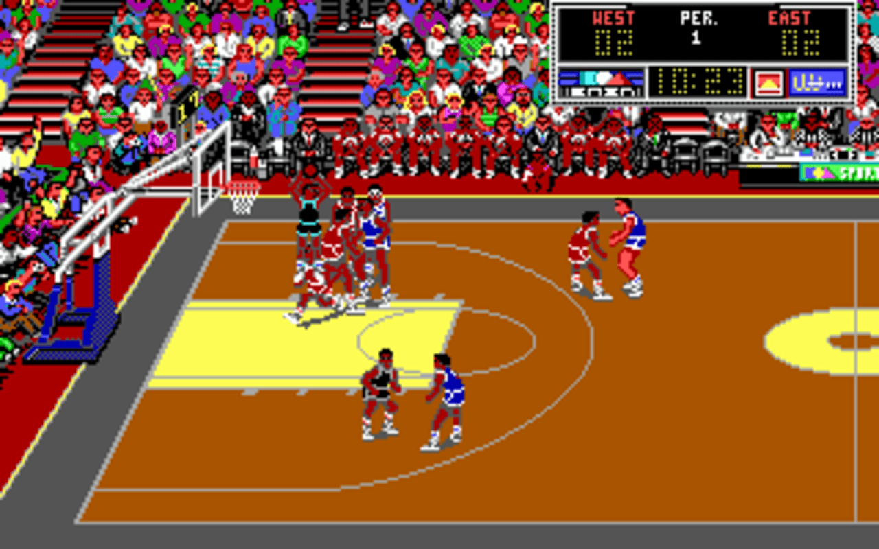 Gameplay screen of Lakers versus Celtics and the NBA Playoffs (6/8) Gameplay screen of Lakers versus Celtics and the NBA Playoffs (6/8)