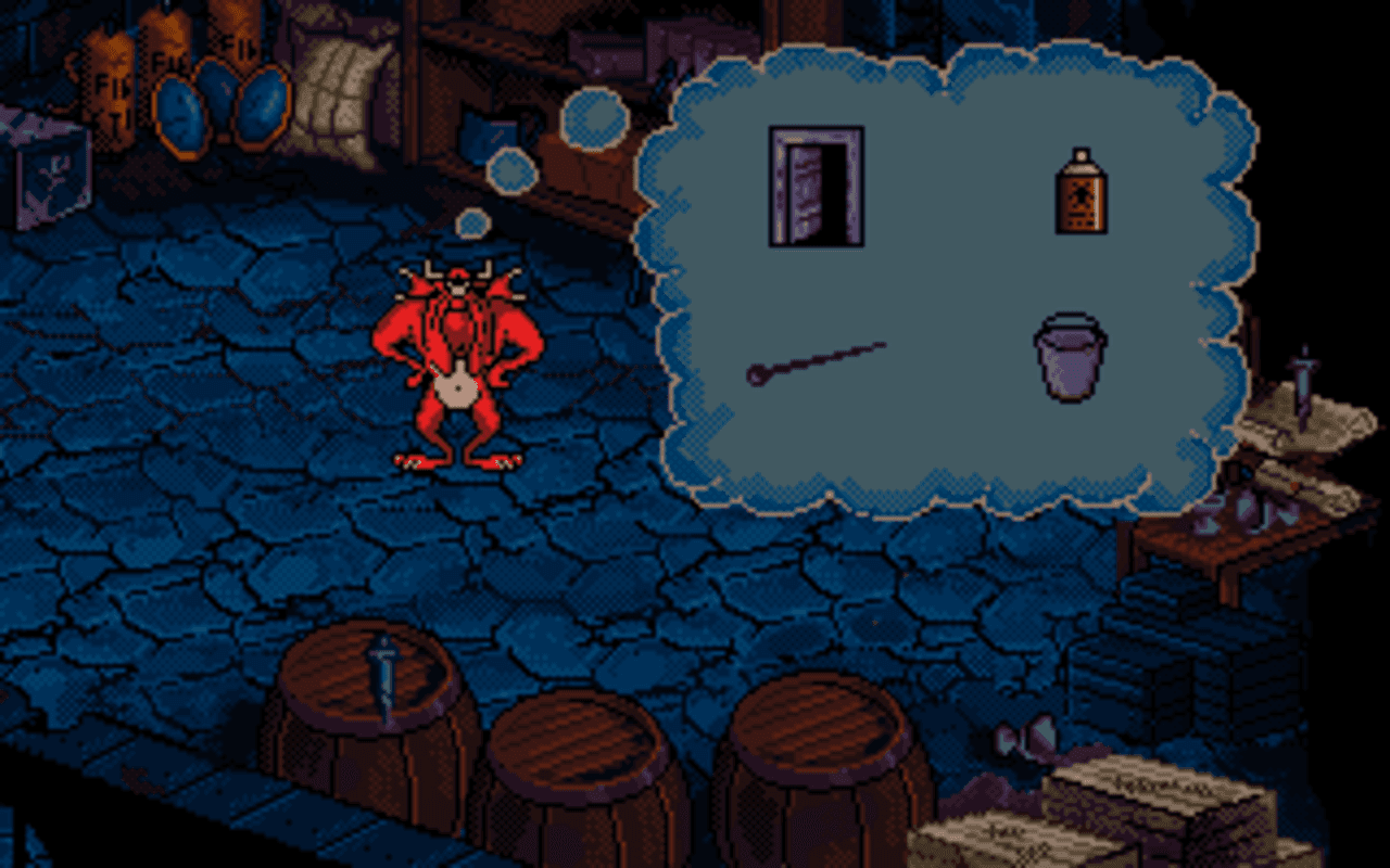 Gameplay screen of Litil Divil (7/8) Gameplay screen of Litil Divil (7/8)