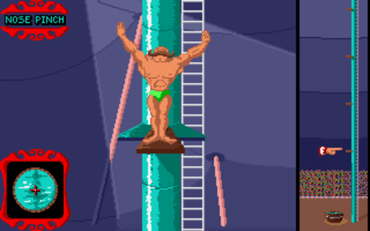 Gameplay screen of Fiendish Freddy's Big Top O' Fun (3/8) Gameplay screen of Fiendish Freddy's Big Top O' Fun (3/8)