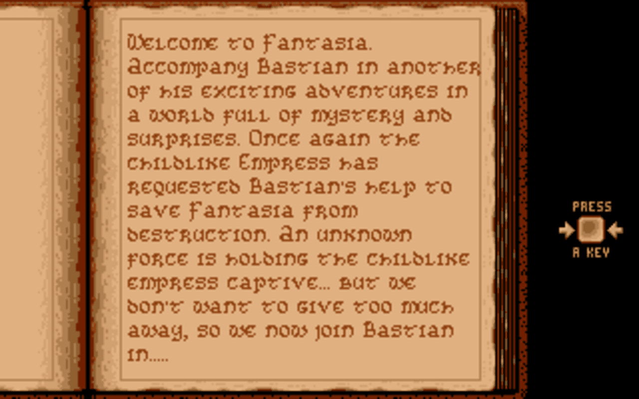 Gameplay screen of The Neverending Story II: The Arcade Game (2/8) Gameplay screen of The Neverending Story II: The Arcade Game (2/8)