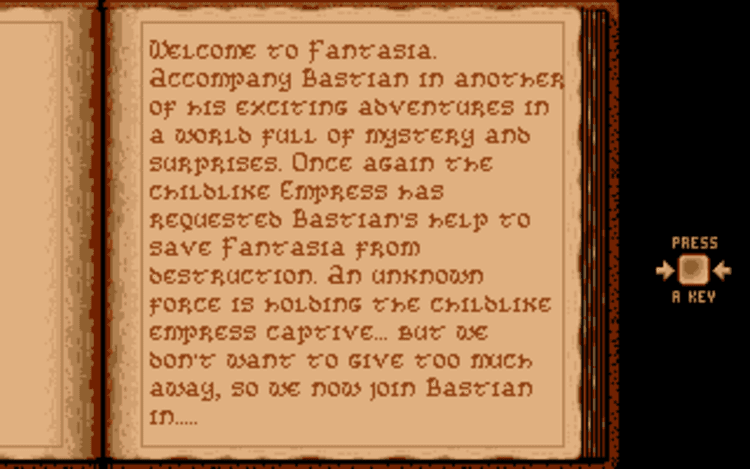 Gameplay screen of The Neverending Story II: The Arcade Game (2/8) Gameplay screen of The Neverending Story II: The Arcade Game (2/8)