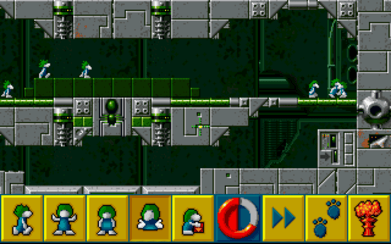 Gameplay screen of The Lemmings Chronicles (3/8) Gameplay screen of The Lemmings Chronicles (3/8)