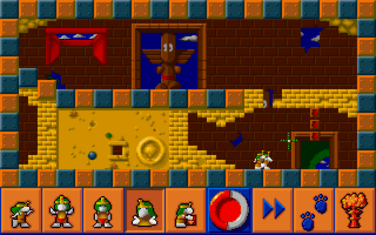 Gameplay screen of The Lemmings Chronicles (4/8) Gameplay screen of The Lemmings Chronicles (4/8)
