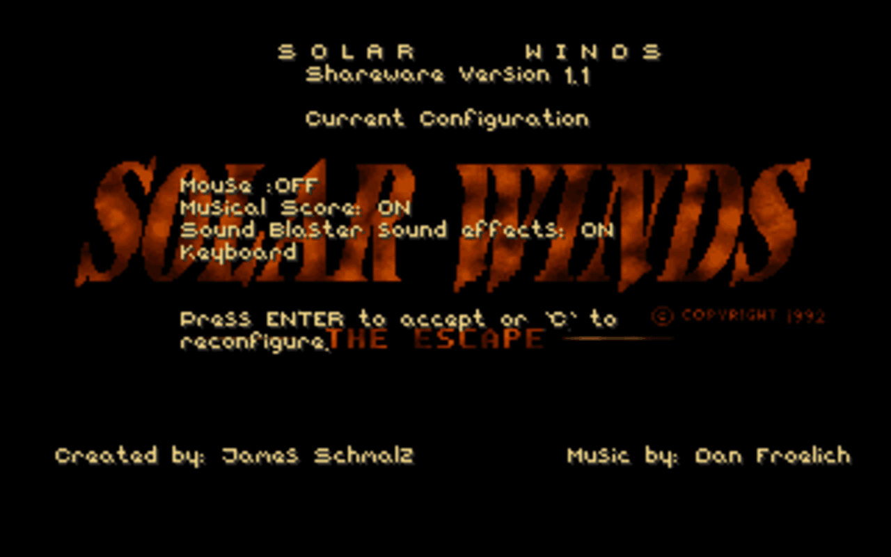 Gameplay screen of Solar Winds: The Escape (4/8) Gameplay screen of Solar Winds: The Escape (4/8)