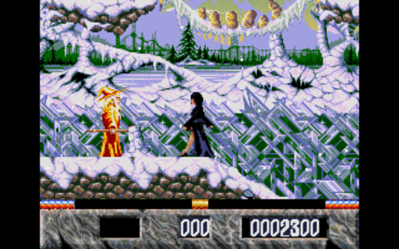 Gameplay screen of Elvira: The Arcade Game (3/8) Gameplay screen of Elvira: The Arcade Game (3/8)