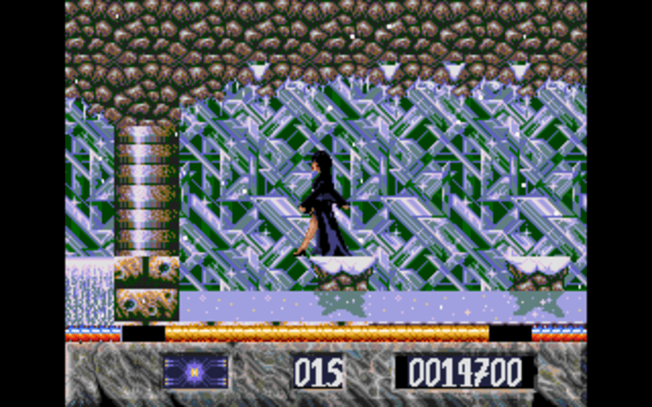Gameplay screen of Elvira: The Arcade Game (5/8) Gameplay screen of Elvira: The Arcade Game (5/8)