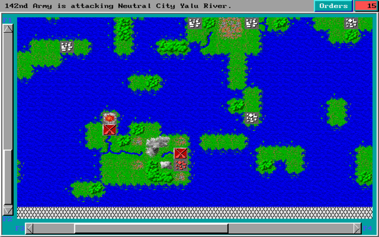 Gameplay screen of Empire Deluxe (7/8) Gameplay screen of Empire Deluxe (7/8)