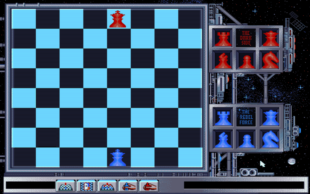 Gameplay screen of Star Wars Chess (2/8) Gameplay screen of Star Wars Chess (2/8)