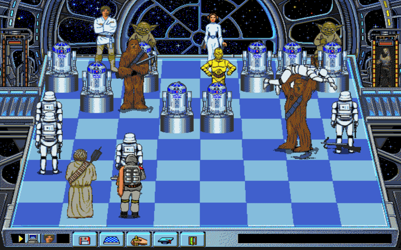Gameplay screen of Star Wars Chess (3/8) Gameplay screen of Star Wars Chess (3/8)