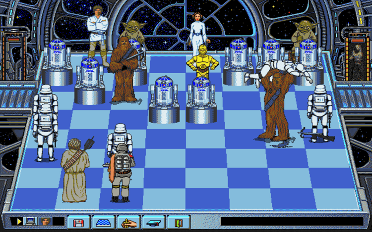 Gameplay screen of Star Wars Chess (3/8) Gameplay screen of Star Wars Chess (3/8)