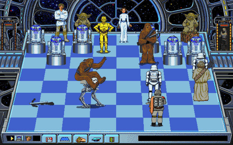 Gameplay screen of Star Wars Chess (4/8) Gameplay screen of Star Wars Chess (4/8)
