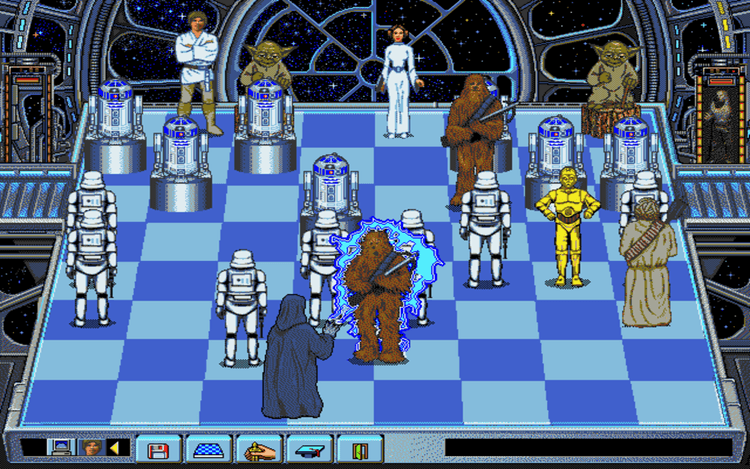 Gameplay screen of Star Wars Chess (5/8) Gameplay screen of Star Wars Chess (5/8)