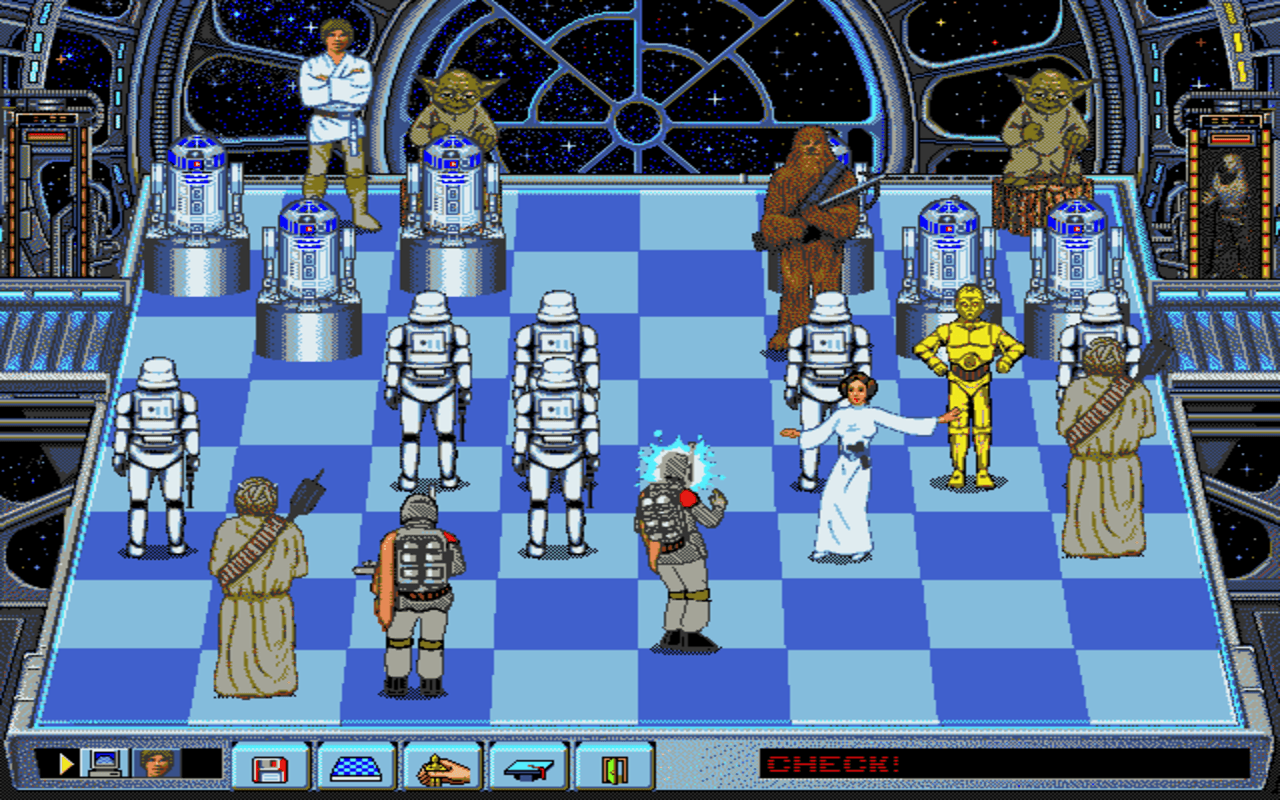 Gameplay screen of Star Wars Chess (6/8) Gameplay screen of Star Wars Chess (6/8)