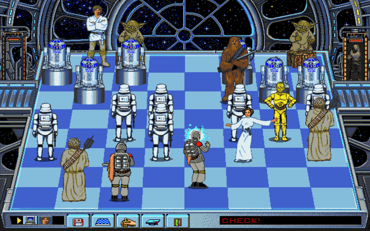 Gameplay screen of Star Wars Chess (6/8) Gameplay screen of Star Wars Chess (6/8)
