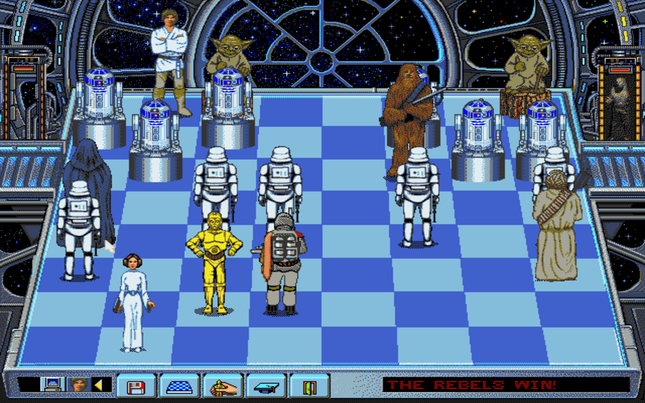 Gameplay screen of Star Wars Chess (7/8) Gameplay screen of Star Wars Chess (7/8)