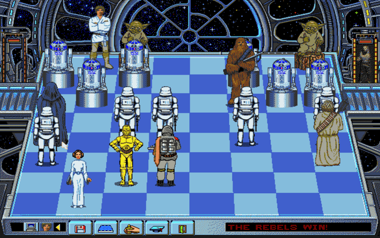 Gameplay screen of Star Wars Chess (7/8) Gameplay screen of Star Wars Chess (7/8)