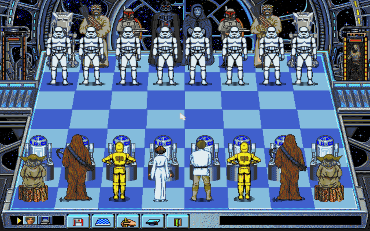 Gameplay screen of Star Wars Chess (8/8) Gameplay screen of Star Wars Chess (8/8)